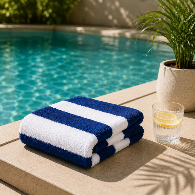 Blue Pool Towels
