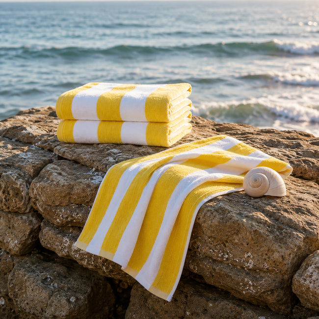 Yellow Pool Towels