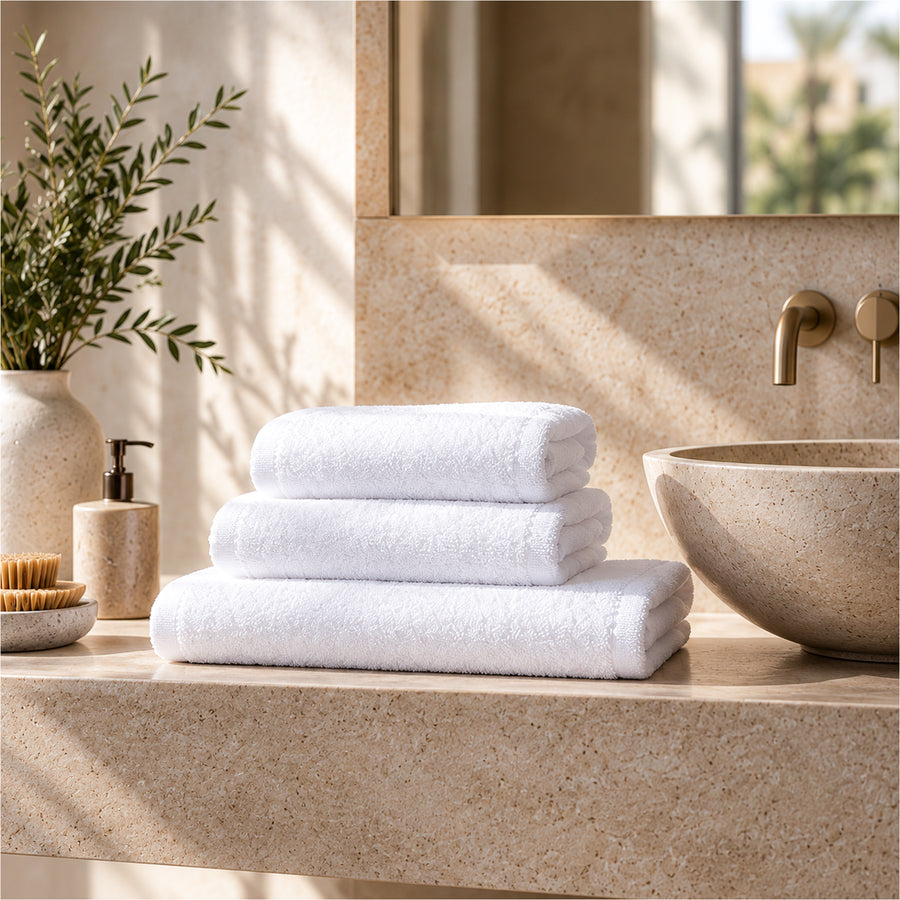 Premium hospitality linens in an elegant setting